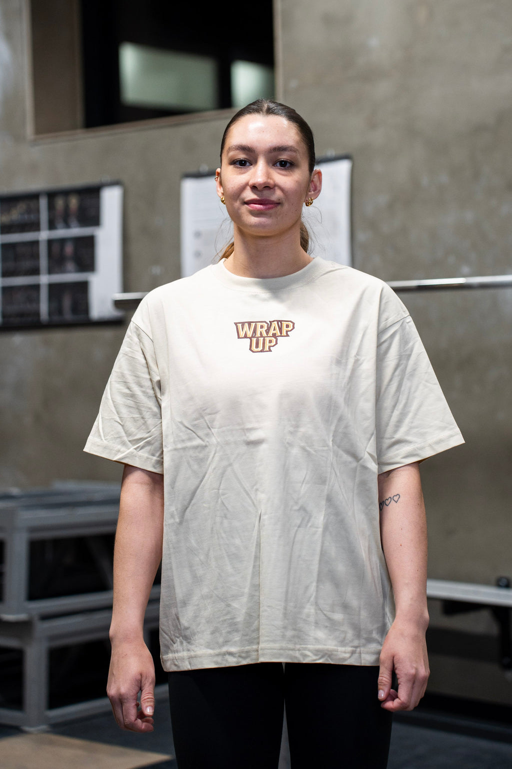 Wrap Up Box Fit T-shirt - Ecru